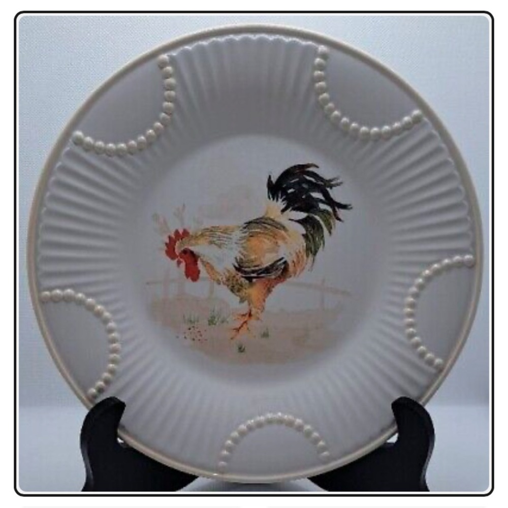 Lenox Butler’s Pantry 9” Luncheon Plate set of 6, with Roosters